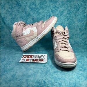 Nike Dunk High Toasty Quilted Pink Women’s High Top Retro Shoes Size 7